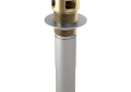 Brizo® RP81628GL Pushbutton Activated Pop-Up Drain Assembly, Luxe Gold, Brass Drain