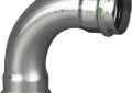 Viega 80410 ProPress 1 inch Press Type 316 Stainless Steel 90 Degree Elbow with EPDM Sealing Elements