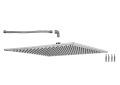 Jaclo® S219-PCH S219 Faucet Showerhead, 1 Sprays, Surface Mounting, 16 in Head