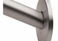 Moen® 2-102-5BS Adjustable Curved Shower Rod, 1 in Dia x 5 ft L Rod/Track, 304 Stainless Steel, Brushed Nickel, Import