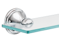 Moen® DN8490CH Vanity Shelf, Retreat®, 19-1/2 in OAD x 2.12 in OAH, Tempered Glass/Zinc, Import