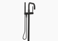 Kohler K-T97328-4-BL Purist(R) Floor-Mount Bath Filler Trim with Handshower - Matte Black