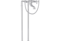 Rohl ACKIT7383NX-APC Arcana Exposed Floor Mount Tub Filler with Handshower & Floor Pillar Legs or Supply Unions - Polished Chrome