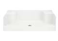 Sterling 62041100-0 60 inch x 34 inch Advantage Series Seat Shower Base - White