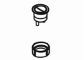Kohler® 1072961-CP Push Button Kit, For Use With 1 and 2-Piece Toilet, Polished Chrome