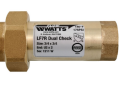 Watts LF7RU2-2 0072204 3/4 inch Female Union Inlet x 3/4 inch Female Outlet Lead Free Brass Body Dual Check Backflow Preventer