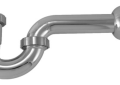 Oatey 400CPDFK Keeney 1-1/2 inch PVC "P" Trap with Marvel Connector and Box Escutcheon less Cleanout - Chrome