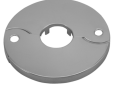 Oatey 5341 Dearborn 3/4 inch Copper Tube Hinged Split Floor and Ceiling Plate - Polished Chrome