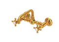 ROHL A1423XMIB-2 Acqui Wall Mount Bridge Bathroom Faucet - Italian Brass