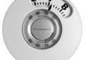 Honeywell T87N-1026/U Round Non-Programmable Heating and Cooling Thermostat with Large Face - Premier White
