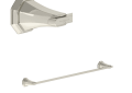 ROHL U.6141PN Deco Wall Mount 24" Single Towel Bar - Polished Nickel