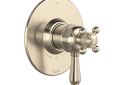 Rohl TLB23W1LMSTN Lombardia 1/2" Thermostatic & Pressure Balance Trim with 3 Functions (Shared) with Lever Handle - Satin Nickel