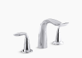 Kohler K-5317-4-CP Refinia Widespread Bathroom Faucet - Polished Chrome