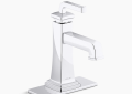 Kohler K-27400-4-CP Riff(R) Single-Handle Bathroom Sink Faucet, 1.2 GPM - Polished Chrome