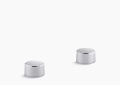 Kohler K-77974-8-CP Components(TM) Bathroom Sink Handles with Oyl Design - Polished Chrome