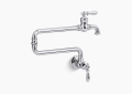 Kohler K-99270-CP Artifacts Single- Hole Wall Mount Kitchen Sink Faucet - Polished Chrome