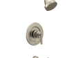 Moen® T2903EPBN Tub/Shower Trim Only, 1.75 gpm Shower, Brushed Nickel