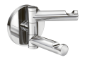 Moen® YB0402CH Swiveling Double Robe Hook, Align™, 2 Hooks, 3.98 in OAW x 1.14 in OAD x 2.6 in OAH, Import