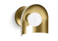 Kohler® 31782-SC01-SLG 31782-SC01 Jabot® One Light Sconces, 120 V, Biscuit Satin/Brushed Moderne Brass Housing, (1) Lamps