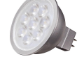 SATCO® S9496 Dimmable Replacement LED Lamp, 6.5 W, 50 W Incandescent Equivalent, GU5.3 LED Lamp, MR16 Shape, 1200 Lumens