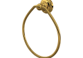 Rohl U.6935ULB Edwardian Wall Mount Towel Ring - Unlacquered Brass