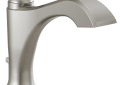 DELTA® 556-SSMPU-LHP-DST Dorval™ Bathroom Faucet, Commercial/Residential, 1.2 gpm Flow Rate, 5-1/8 in H Spout, 1 Handles, Pop-Up Drain, 1/3 Faucet Holes, Brilliance® Stainless Steel, Function: Traditional