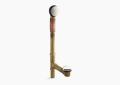 Kohler K-7259-SN Clearflo Brass Toe Tap Bath Drain - Vibrant Polished Nickel