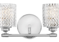 Hinkley® 5042CM Elle Traditional Vanity Light, (2) Lamps LED Lamp, 120 V, Chrome Housing