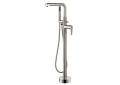 Barclay 7972-BN Jansen Freestanding Tub Filler, 4.62 gpm Flow Rate, Brushed Nickel, 1 Handles, Import