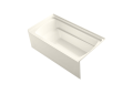 Sterling 71121120-96 60 inch x 32-1/8 inch x 18 inch Ensemble Series Bath Tub with Right-Hand Drain - Biscuit