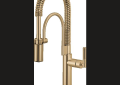 Brizo® 63343LF-GL Litze® Single Handle Semi-Professional Kitchen Faucet, 1.8 gpm Flow Rate, Luxe Gold, 1 Handles, 1 Faucet Holes