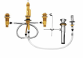 Moen® 9265 Widespread Bidet Rough-In Valve, 1/2 in Inlet x 1/2 in Outlet, Brass Body, Domestic
