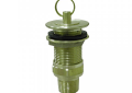 Jones Stephens B02060 1 inch Brass Bar Sink Drain with Plug and Tailpiece