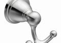 Moen® YB2203CH Double Traditional Robe Hook, Brantford™, 2 Hooks, 2.04 in OAW x 2.44 in OAD x 2.76 in OAH, Import