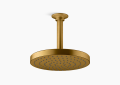 Kohler K-76464-G-2MB Awaken(R) 8" Single-Function Rainhead, 1.75 GPM - Vibrant Brushed Moderne Brass