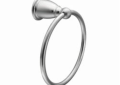 Moen® YB2286CH Hand Towel Ring, Brantford™, 6-3/8 in Ring, 2.96 in OAD x 7.19 in OAH, Polished Chrome, Import