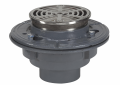 WATTS® FD-1103-A5 Floor Drain, 3 in Outlet, No-Hub Connection, 13/16 x 3-1/4 in Stainless Steel Grid, Cast Iron Drain, Import