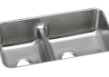 Elkay ELUHAQD32179 Gourmet (Lustertone) Stainless Steel Double Bowl Undermount Sink