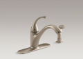 Kohler 10412-BV Single-Control Kitchen Sink Faucet, Lever Handle