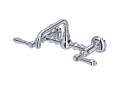 ROHL A1423LMAPC-2 Acqui Wall Mount Bridge Bathroom Faucet - Polished Chrome