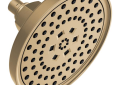 Brizo® 87476-GL-2.5 Invari™ Shower Head, 2.5 gpm Max Flow, 4 Sprays, 3.06 in L x 4 in W x 10.75 in H Head, Import