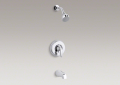 Kohler K-P15601-4-CP Coralais Bath and Shower Trim Set less Valve - Project Pack - Polished Chrome