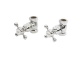 Newport Brass 3-192-15 3/4" Shut off valves for 3-196 and 3-226 (1 pair hot & cold) - Polished Nickel