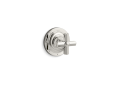 Kallista P22713-CR-AD Volume Control Trim, Cross Handle For Town - Nickel Silver