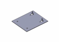 Empire 242GSN0504 Self Nailing Boca Safety Plate, 5 in W, Carbon Steel, Electro-Galvanized