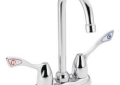 Moen® 8938 Pantry Faucet, M-BITION™, Polished Chrome, 2 Handle, 4 in Center, 1.2 gpm