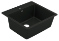 Moen® GGB3019B Sink, 25 in L x 22 in W x 9-1/2 in D, Undermount/Drop-In Mount, Granite, Black, Import