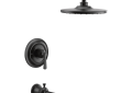 Moen® M-Pact™ M-Core™ UTS344303BL Tub/Shower Trim, 2.5 gpm Shower, Matte Black
