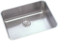 Elkay® ELUHAD191655PD Dayton® Traditional Kitchen Sink, Lustertone, Rectangle Shape, 19 in L x 16 in W Bowl x 5-3/8 in D Bowl, 21-1/2 in L x 18-1/2 in W x 6-7/8 in H, Top Mounting, Stainless Steel