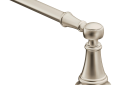Moen® YB8418NL Towel Bar, Weymouth™, 18 in L Bar, 3.8 in OAD x 1.99 in OAH, Brass, Polished Nickel, Import